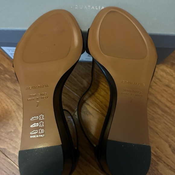 BRAND NEW
aquatalia black strap wedge heels 
size 7 - Picture 3 of 5